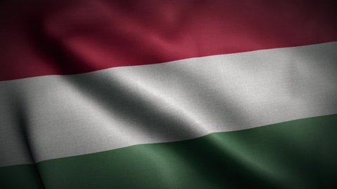 Seamless loop animation of the Hungary flag