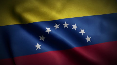 Seamless loop animation of the Venezuela flag