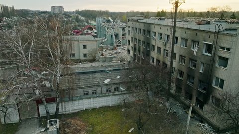 Ukraine war ruin Chernihiv building 2022 destroyed bomb air attack