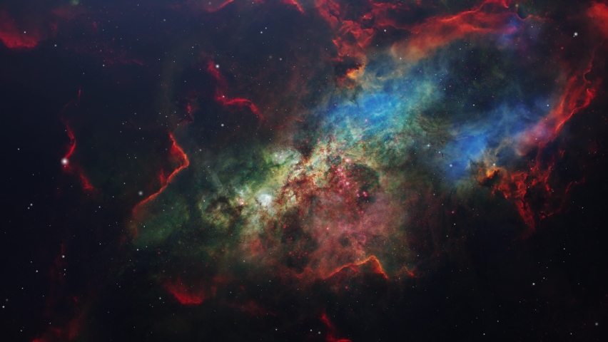 universe, Flying through the vast orion nebula