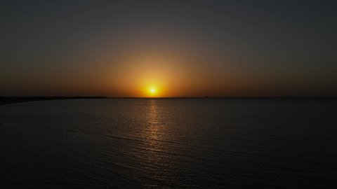 Sunrise along the Gulf Coast in Texas
