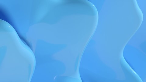 abstrac background - blue waves lopped animation - 3D rendering