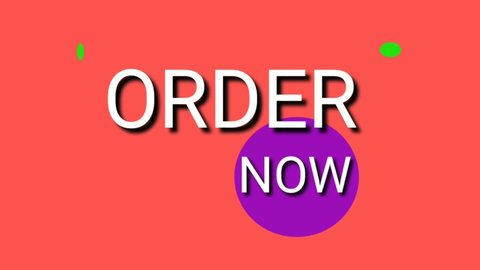 ORDER NOW animated text in modern style