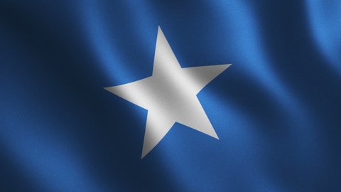 Somalia Flag Waving Abstract Background Loop Stock Footage Video (100% ...