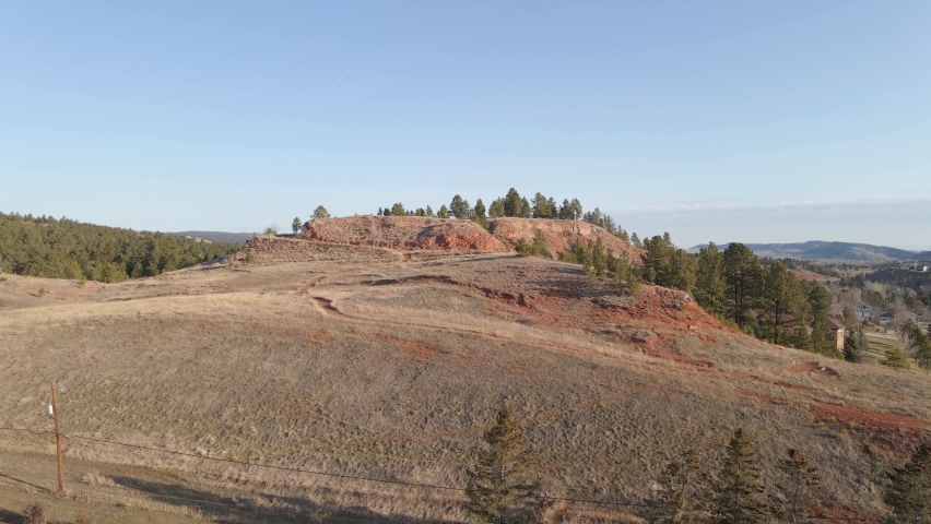 Aerial view of Black hills South Dakota