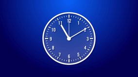 Clock Counting moving arrows. Clock time lapse UHD 4K Animation. numbers timer concept and countdown. Watch Countdown clocks. for sports, business, news, medical and culinary projects.