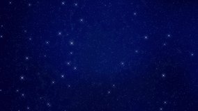 Night cosmic starry sky with twinkling stars. Cyclic background. loop starry night, glowing shinning stars, twinkle stars at night sky, dark blue gradient background animation footage - Powered by Shutterstock - Get 15% off with code: PIKWIZARD15