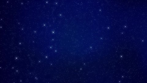 Night Cosmic Starry Sky Twinkling Stars Stock Footage Video (100% ...