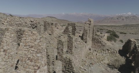 Ruin in arid landscape, Mendoza