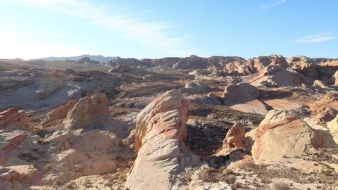 Morning at Wilderness landscape in Valley of Fire State Park, Nevada