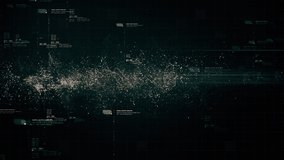 Futuristic artificial neural networks, metaverse simulation, artificial intelligence deep learning performing analytic computational head up display loop background - Powered by Shutterstock - Get 15% off with code: PIKWIZARD15