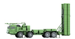 Mobile surface to air missile system, Green - 3d Rendered Video