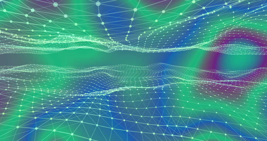animation digital space over multicolour changed Stock Footage Video ...