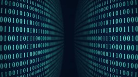 Animation Of Blue Binary Numbers Moving In The Center. - graphics - Powered by Shutterstock - Get 15% off with code: PIKWIZARD15