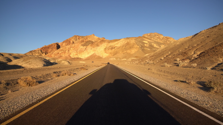 Death Valley Hyperlapse Driving Time Lapse Artists Dr Sunset Mojave Desert California USA