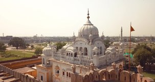 View to the Samadhi of Ranjit Singh with the City View to Lahore, Pakistan