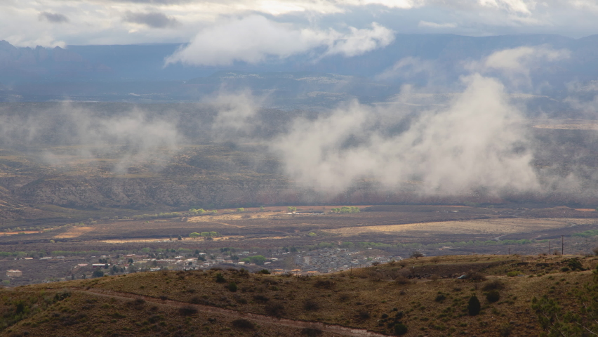 Above The Clouds Looking Down at The Verde Valley Zoom Out