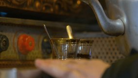 Turkish black tea stock video
