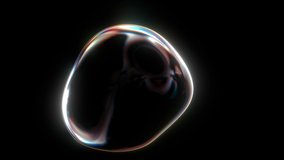 Dark Black Abstract Liquid with ripples waving 3d render background in 4k seamless loop animation. Abstract smooth liquid shape with Holographic reflections. Business presentation background.
 - Powered by Shutterstock - Get 15% off with code: PIKWIZARD15