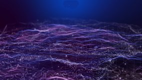 Futuristic flight through a digital line  landscape, 3D rendering. - Powered by Shutterstock - Get 15% off with code: PIKWIZARD15