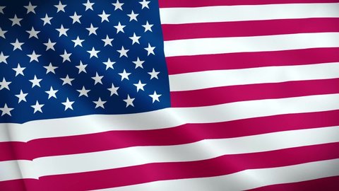 4K National Animated Sign of United States, Animated United States flag, United States Flag waving, The national flag of United States animated.