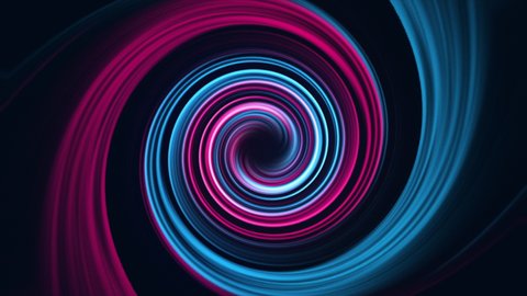 3d swirl abstract neon background. futuristic glowing lines, animated CGI motion graphics. 4K Render 