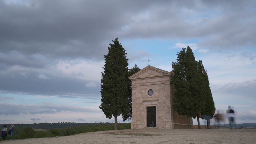 3 Cappella della madonna di vitaleta Stock Video Footage - 4K and HD