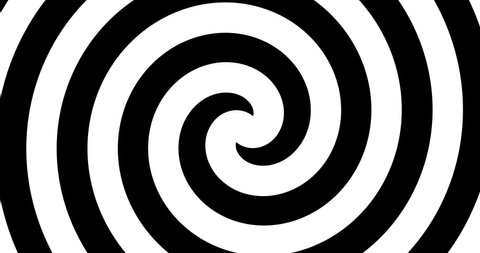 Spiral Geometric Black And White Background Loop