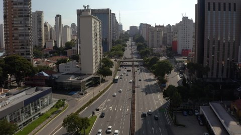 Sao Paulo, Brazil, South America.
February 2022
Big avenue in the big city. May 23rd Avenue.