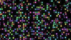 Magic Neon Particles Dance seamless animation background for Christmas and New Years events, fashion show, night clubs, music videos, dance floor, stage design, video mapping, audiovisual projects
