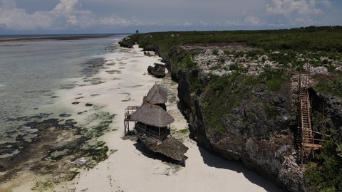 Zanzibar Island, Mtende Beach, a restaurant on the shores of the Indian Ocean.
