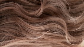 Super Slow Motion Shot of Waving Light Brown Highlighted Hair at 1000 fps. - Powered by Shutterstock - Get 15% off with code: PIKWIZARD15