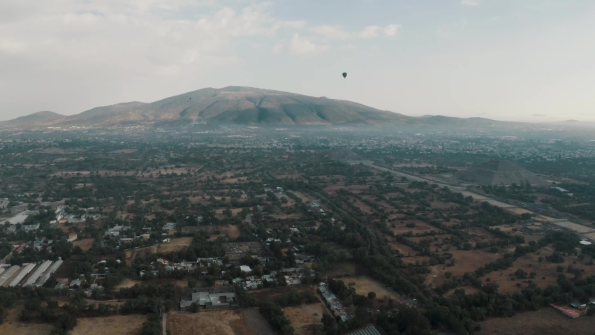San Juan Teotihuacan City In Mexico During The Day Showing It