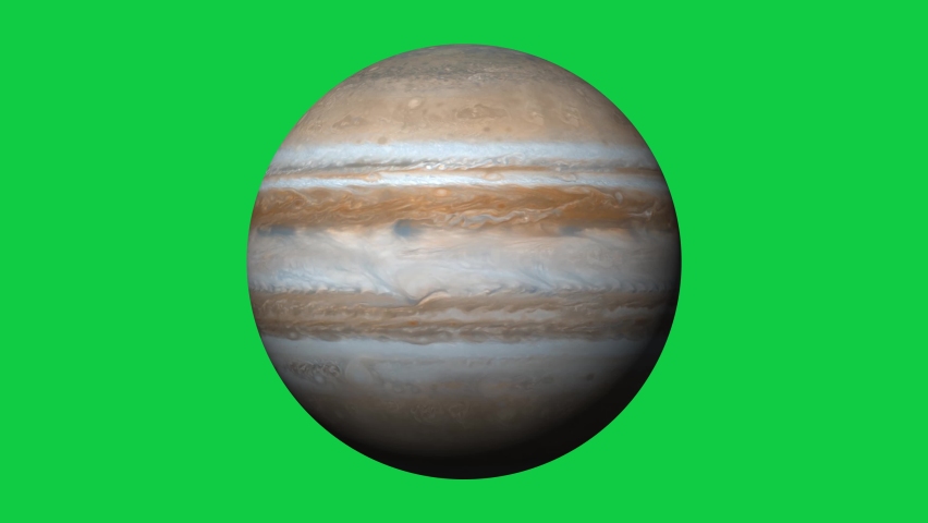 4k Jupiter Planet Green Screen, Jupiter in Space, Green screen Jupiter, 3840 x 2160 Jupiter Planet Green Screen