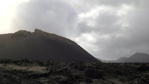 Volcano in Lanzarote island, Spain