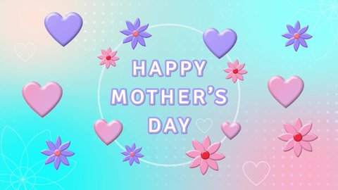 Animated Happy Mother's Day beautiful suitable for mother's day greetings
