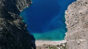 Butterfly Valley Drone Video, Aegean Sea Fethiye, Mugla Turkey