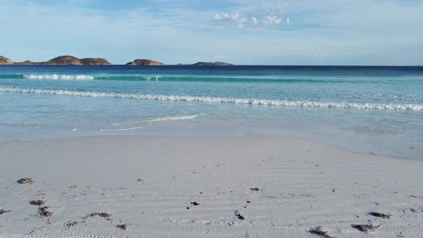 Aerial footage of Cape Le Grand National Park WA Australia