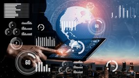 Data Analysis for Business and Finance conceptual. Graphic interface showing future computer technology of profit analytic, online marketing research and information report for business strategy. - Powered by Shutterstock - Get 15% off with code: PIKWIZARD15