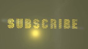 Text Subscribe on black background. 3D rendering. - Powered by Shutterstock - Get 15% off with code: PIKWIZARD15