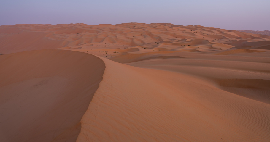 Dunes of Liwa desert at sunrise Royalty-Free Stock Footage #1089641499