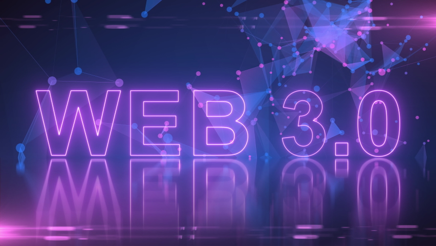 Web 3.0 or Web3 new internet built on blockchain technology - title animation Royalty-Free Stock Footage #1089644929