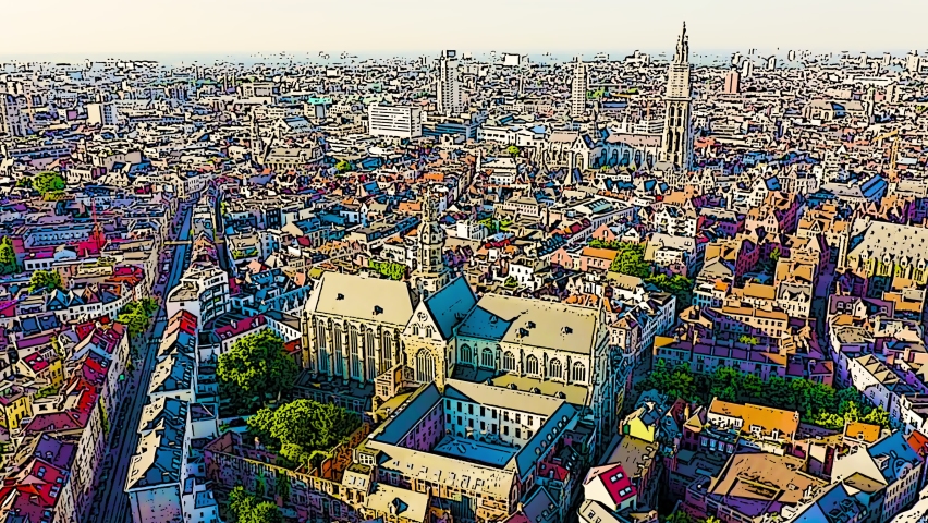 Antwerp, Belgium. St. Paul