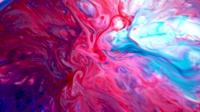 Colorful Ink Background. Abstract Colorful Paint Ink Liquid Explode Diffusion Psychedelic Blast Movement | Shutterstock HD Video #1089673975