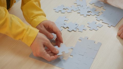 Teamwork concept. a group of people a team assemble jigsaw puzzles solve a problem. business teamwork concept. community partnership of people together put puzzles. business solution. support