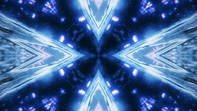 Abstract kaleidoscopic seamless looping motion graphics