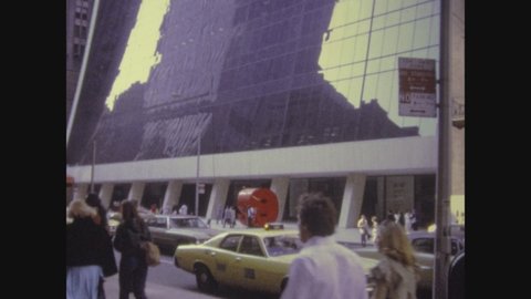 NEW YORK, USA CIRCA 1975: Rockfeller center view in 70's
