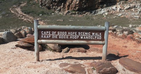 Sign of 'Cape of Good Hope' in Capetown, South Africa
