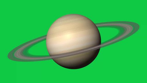 4k Saturn Planet Green Screen Saturn Stock Footage Video (100% Royalty ...