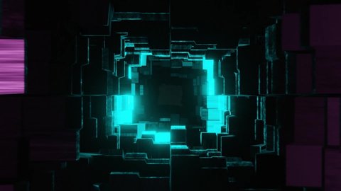 Future Cyberpunk Equalizer, psychadelic Vj Loop Background 
